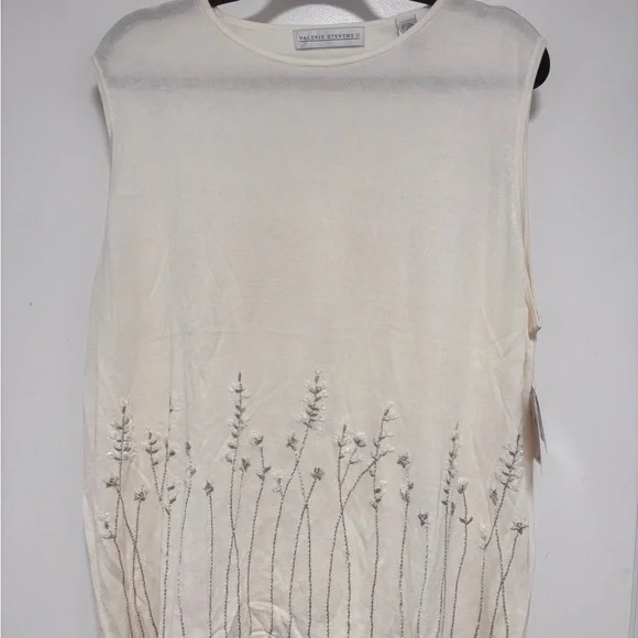 Silk Valerie Stevens Ivory Floral Cardigan Set - Picture 3 of 10